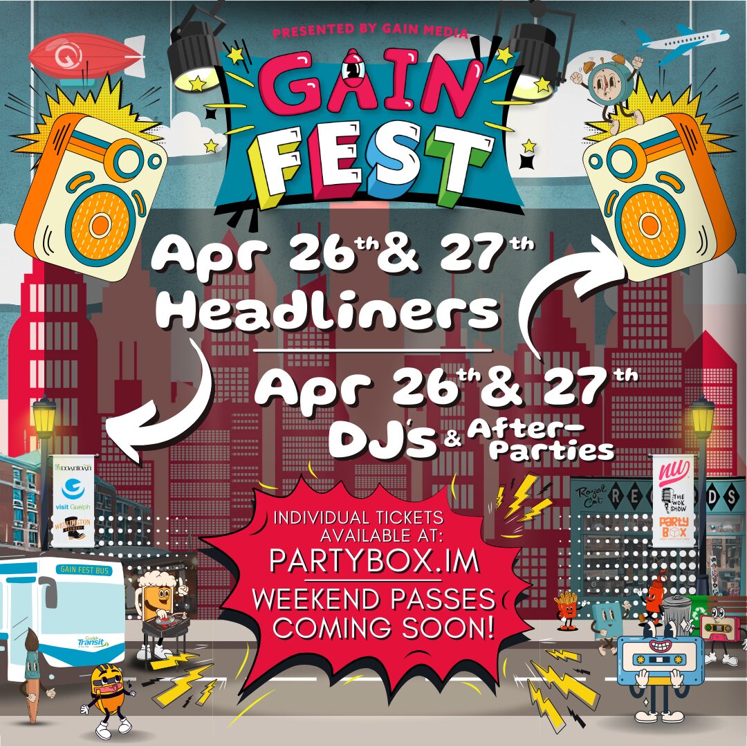 GAIN Fest Website Headliners & DJs Divide